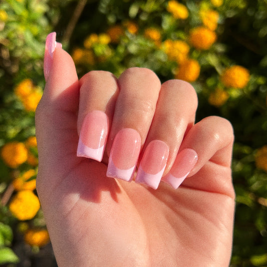 BABY PINK FRENCH TIPS