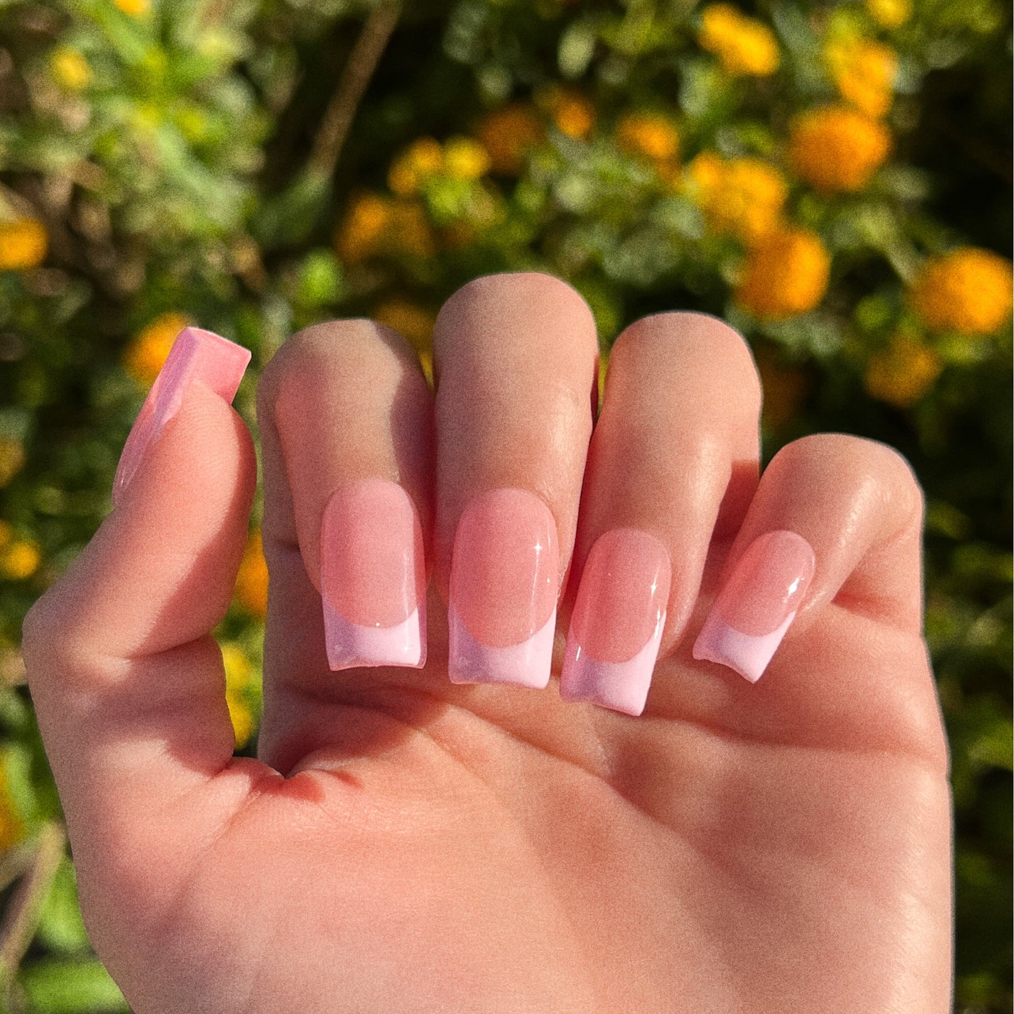 BABY PINK FRENCH TIPS